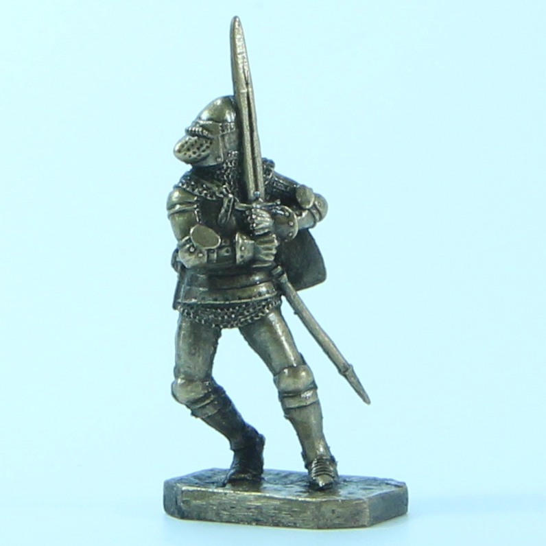 Бронзовая статуэтка Рыцарь с двуручным мечем (серия Грюнвальд. Тевтонский орден)