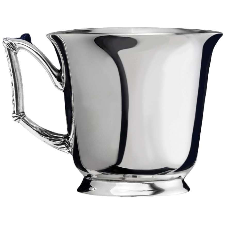 Серебряная чайная чашка Элегия с чернением