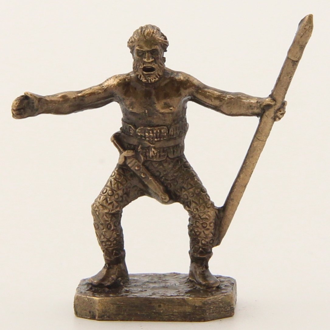 Бронзовая статуэтка Воин с копьем (серия Скифы)Фото 15249-07.jpg