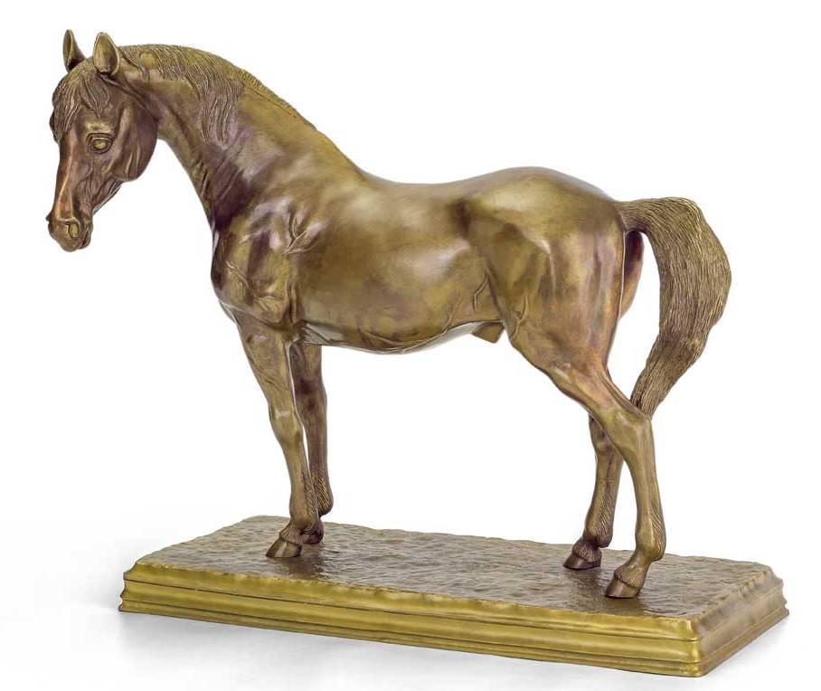 Бронзовая статуэтка Грустная лошадьФото 15322-02.jpg