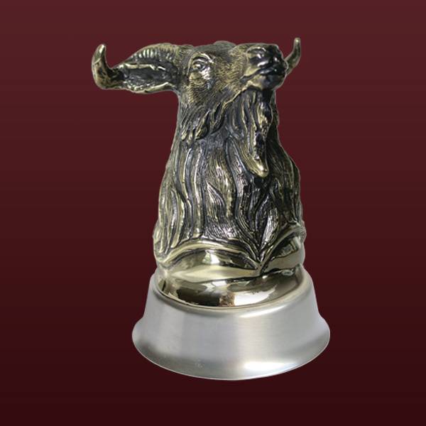 Бронзовая чарка Козел винторогий (Подарок на Год Козы)Фото 15361-02.jpg
