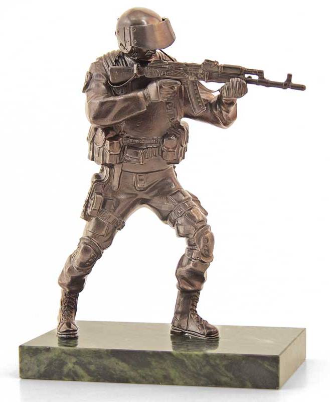 Бронзовая скульптура Спецназовец