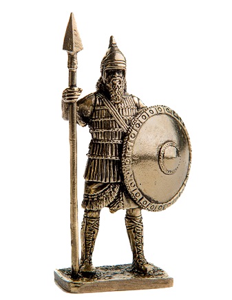 Бронзовая статуэтка Тяжелый пехотинец (серия Древняя Ассирия)