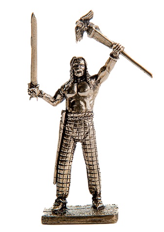 Бронзовая статуэтка Воин со знаменем (серия Кельты)