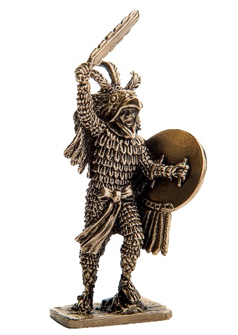 Бронзовая статуэтка Воин орел (серия Ацтеки. Покорение Америки)