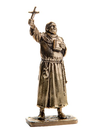 Бронзовая статуэтка Священник (серия Конкистадоры. Покорение Америки)