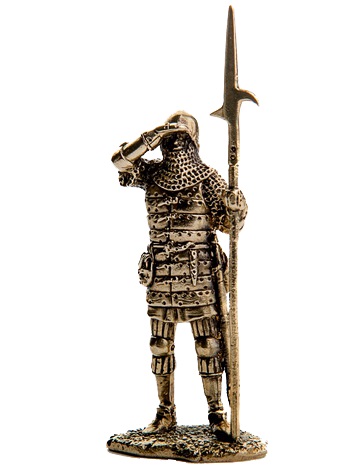 Бронзовая статуэтка Томас (серия Средневековая пехота. Столетняя война)