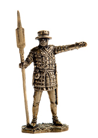 Бронзовая статуэтка Уолтер (серия Средневековая пехота. Столетняя война)