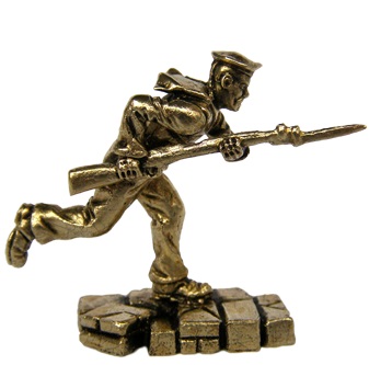 Бронзовая статуэтка Матрос бегущий с винтовкой (серия Оборона Севастополя)