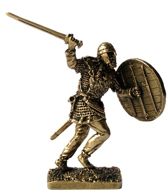 Бронзовая статуэтка Воин с мечом (серия Викинги)