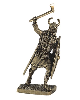 Бронзовая статуэтка Гальский воин с топором (серия Галлы. Дополнение)