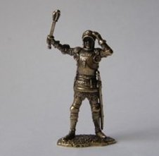 Бронзовая статуэтка Воин с перначем (серия Французская пехота)