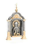 Серебряная парадная икона Матрона