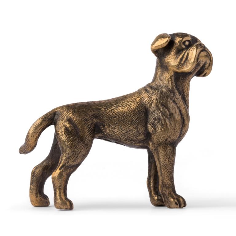 Бронзовая скульптура Собака БоксерФото 17441-01.jpg