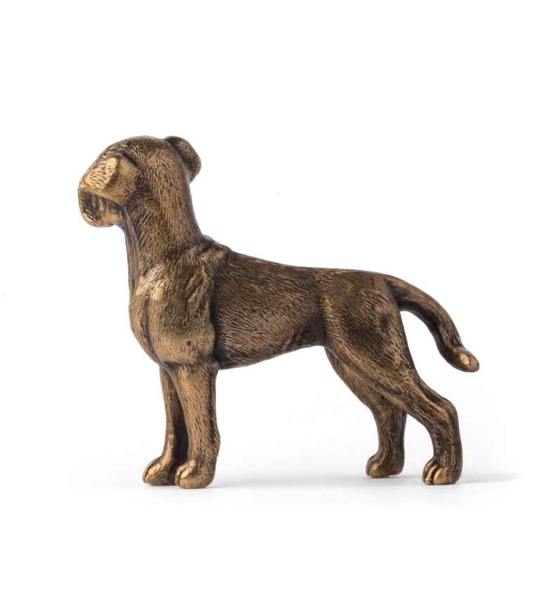 Бронзовая скульптура Собака Боксер