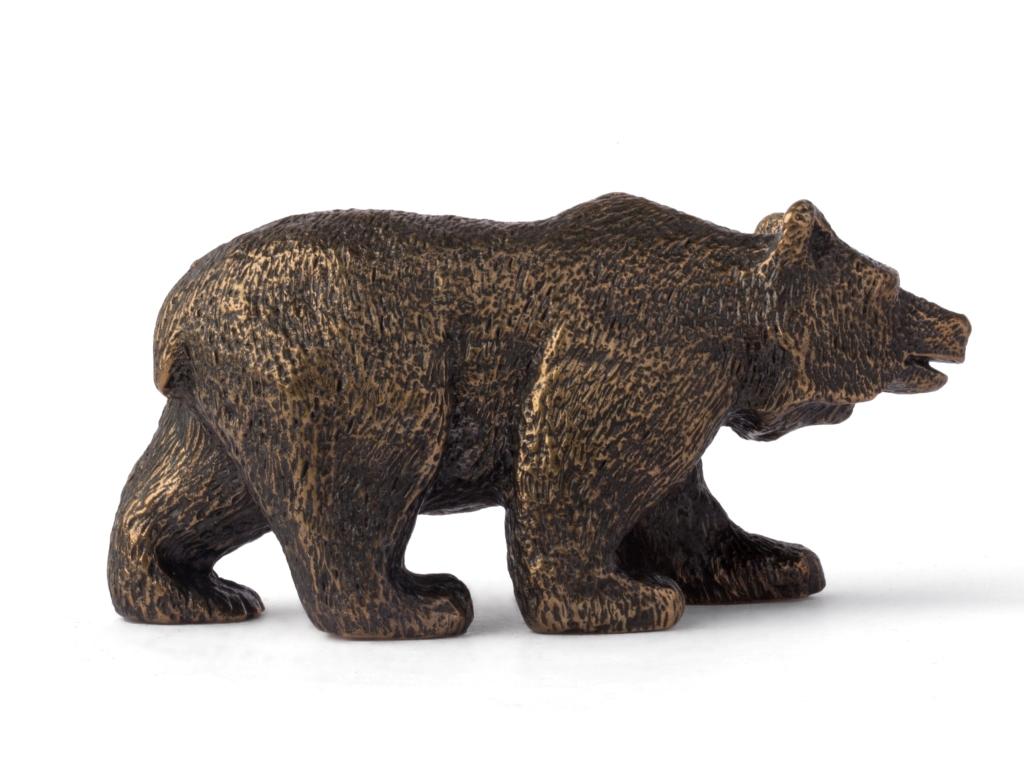 Бронзовая скульптура Медведь