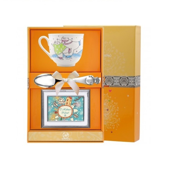 Чайный набор с рамкой для фото Ландыш-Фигурное катание (снято с производства)