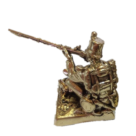 Бронзовая статуэтка Стрелок из легкой пехоты сидящий (серия Британская армия периода Крымской войны 1853-1856)