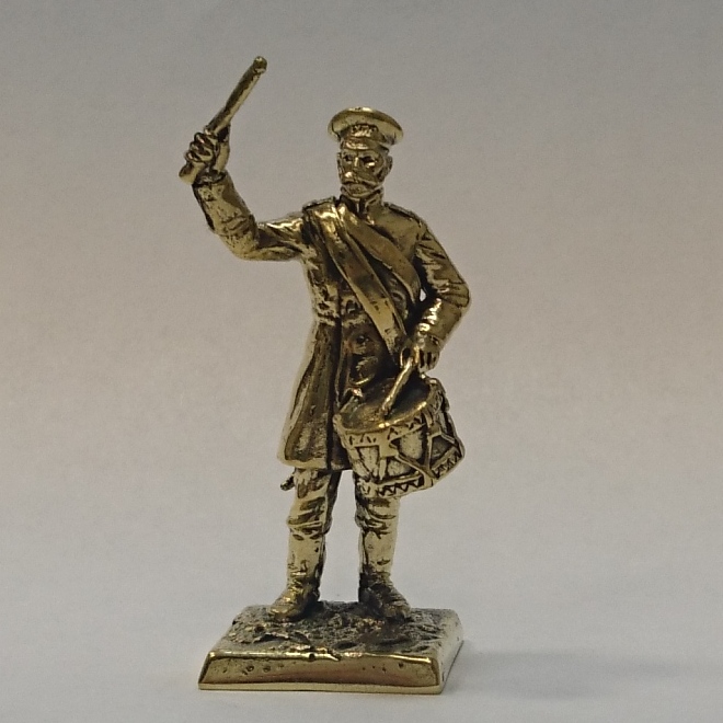 Бронзовая статуэтка Барабанщик 2-ой гренадерской роты Бутырского полка (Серия РИА 1854-1856)