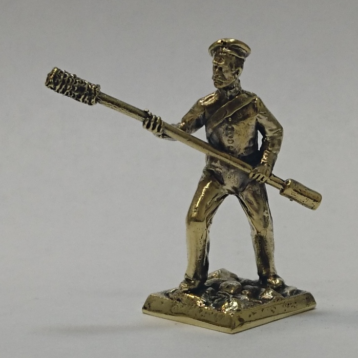 Бронзовая статуэтка Матрос 1 роты ,34 морской экипаж (Серия РИА 1854-56г Крымская война №2)Фото 18020-02.jpg