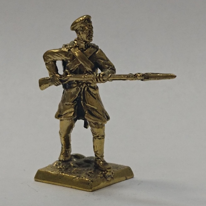 Бронзовая статуэтка Рядовой 5-го пехотного полка (Серия РИА 1854-56г Крымская война №2)Фото 18022-02.jpg