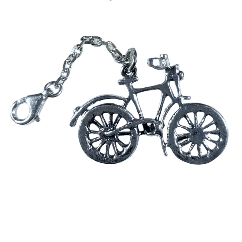 Серебряный брелок ВелосипедФото 19339-02.jpg
