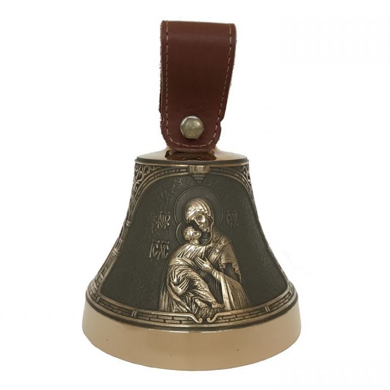 Бронзовый Колокол Владимирская икона Божией Матери 1 кг