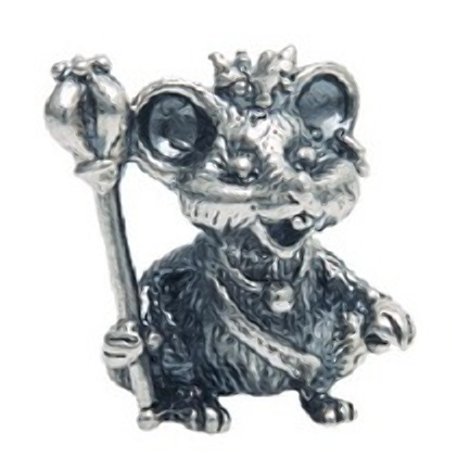 Серебряная статуэтка Крыса Король