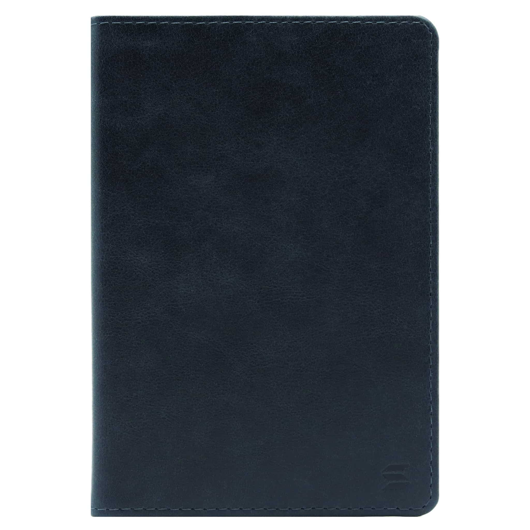 Синяя кожаная обложка для паспорта SOLTAN 010 11 17