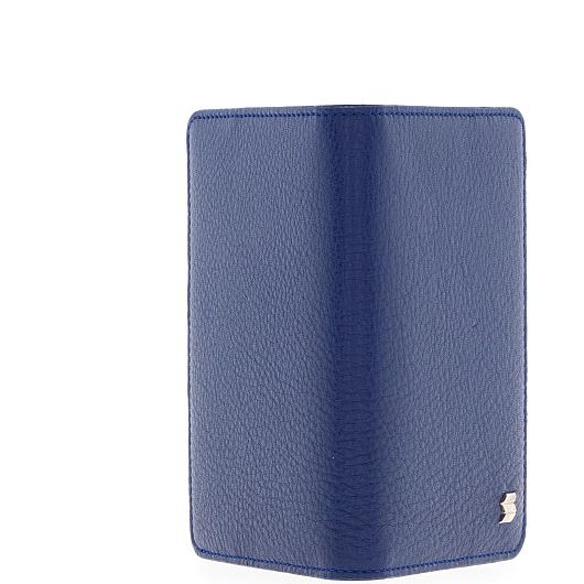 Синяяя кожаная обложка для паспорта SOLTAN 009 02 07Фото 20479-03.jpg
