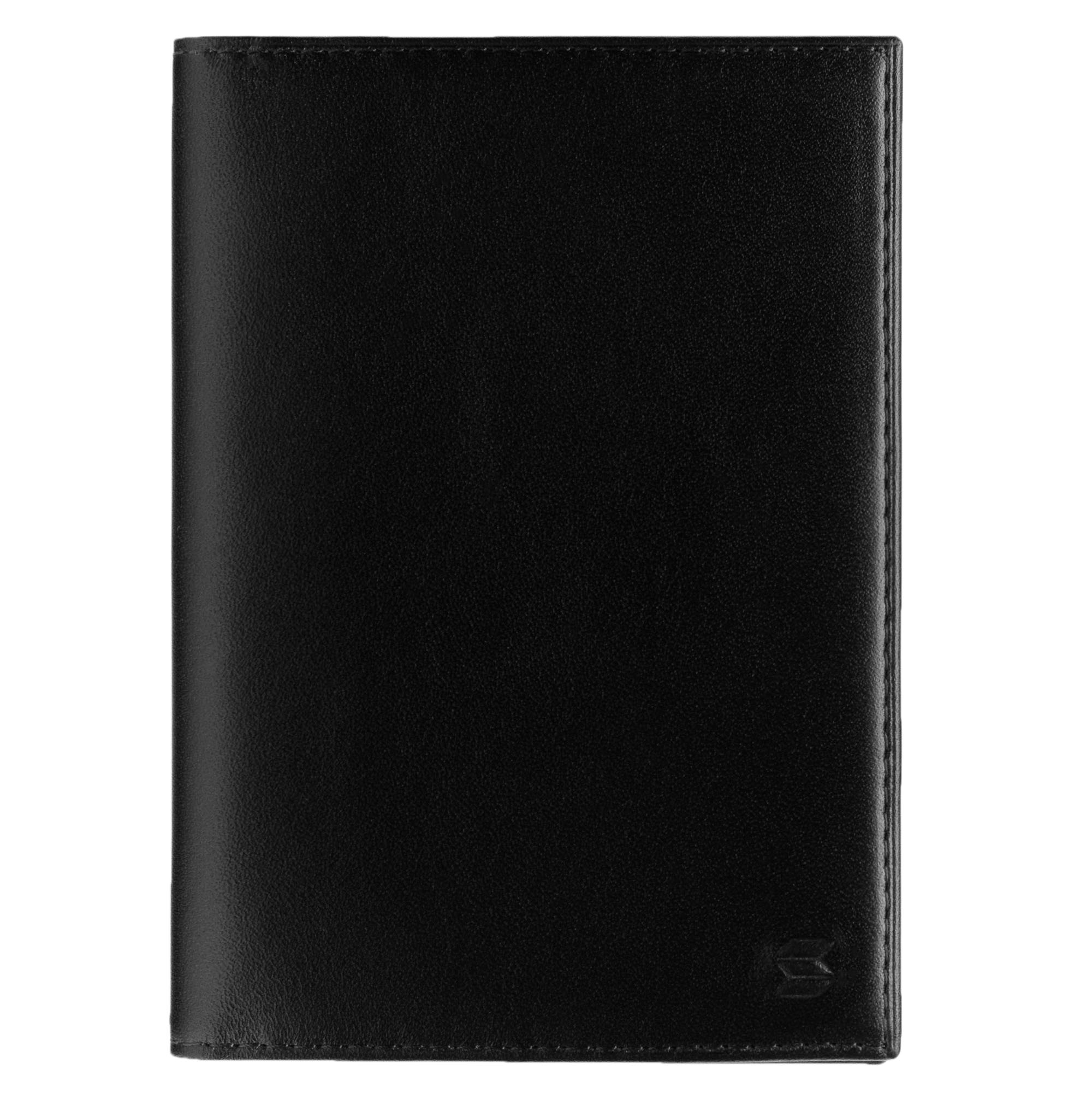 Черная кожаная обложка для паспорта SOLTAN 005 21 01Фото 20484-02.jpg