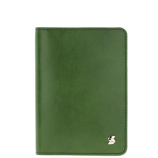 Зеленая кожаная обложка для паспорта SOLTAN 012 11 06Фото 20485-01.jpg