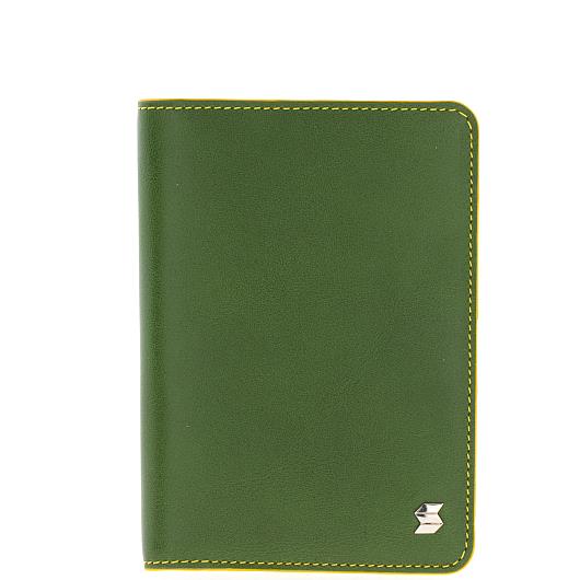 Зеленая кожаная обложка для паспорта SOLTAN 012 11 06/08