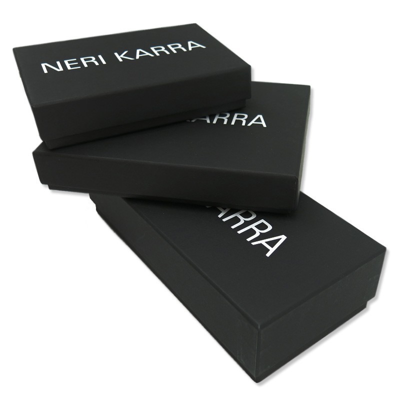 Чёрный кожаный футляр для визиток NERI KARRA 0131 03.01Фото 20699-05.jpg