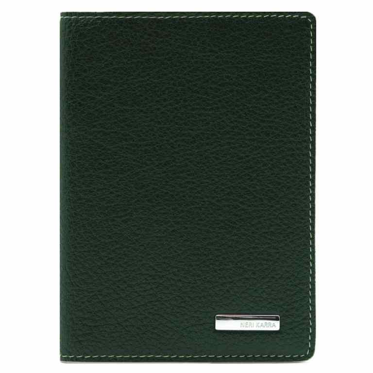 Зеленая кожаная обложка для паспорта NERI KARRA 0140 05.06/04Фото 20720-02.jpg