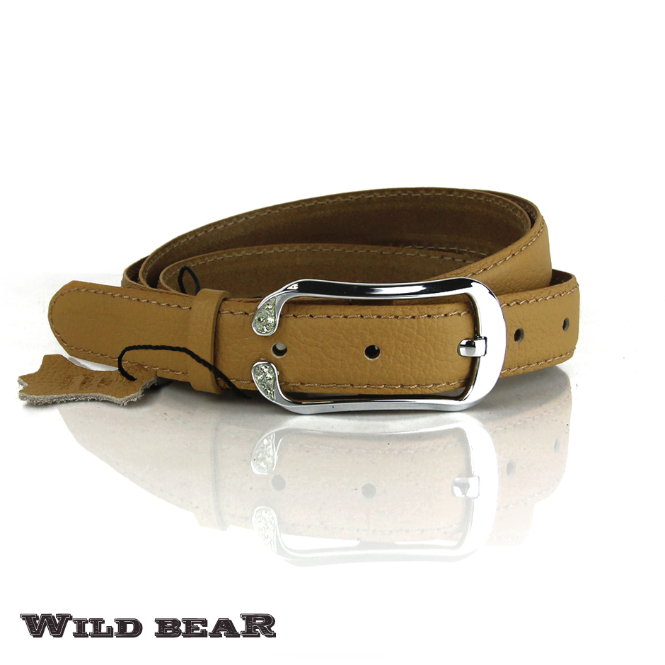 Бежевый кожаный ремень WILD BEAR Фото 20733-03.jpg