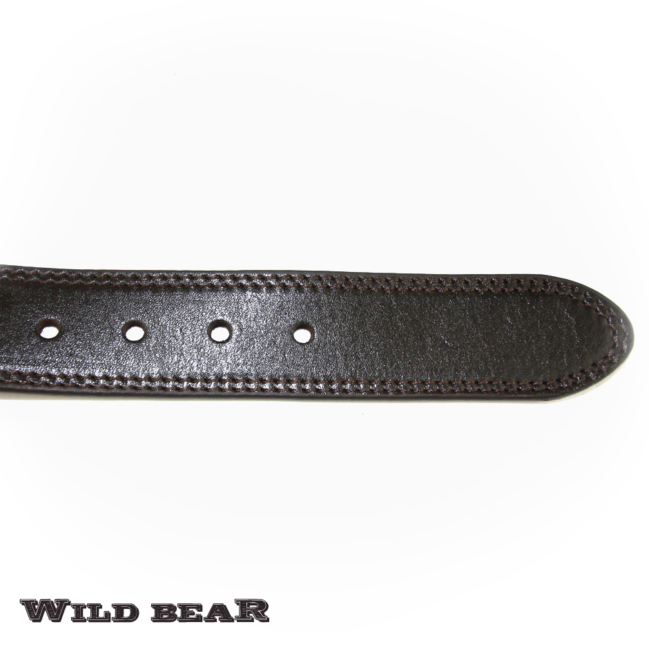 Коричневый кожаный ремень WILD BEAR Фото 20736-06.jpg