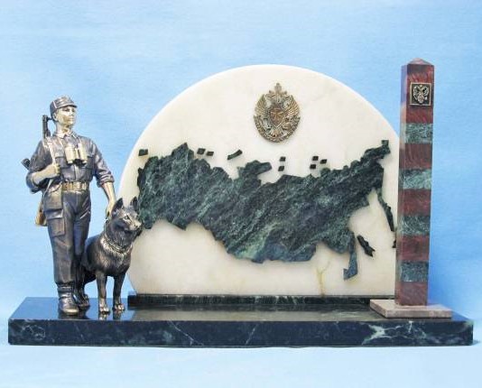 Бронзовая статуэтка Рубежи России