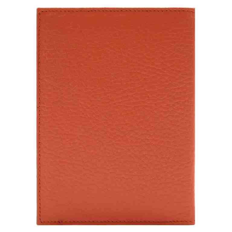 Оранжевая кожаная обложка для паспорта BUTUN 147-004 046