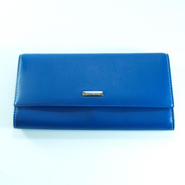 Синее кожаное женское портмоне NERI KARRA Фото 21003-01.jpg