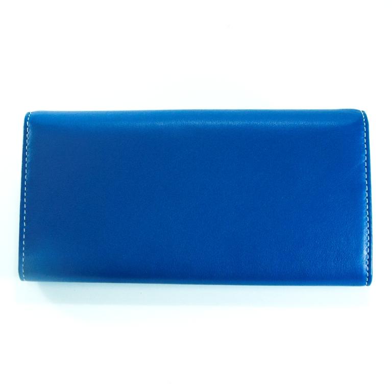 Синее кожаное женское портмоне NERI KARRA Фото 21003-03.jpg