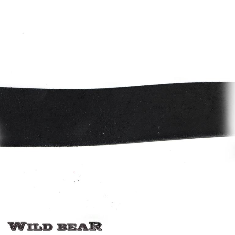 Черный кожаный ремень WILD BEAR Фото 21652-07.jpg