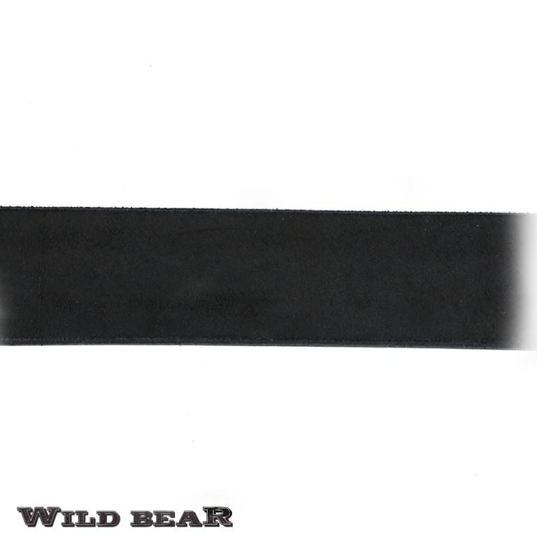 Черный кожаный ремень WILD BEAR Фото 21653-04.jpg