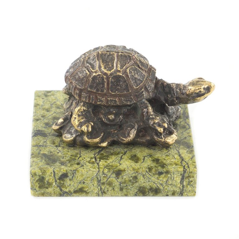 Бронзовая статуэтка Черепаха на монетахФото 21795-02.jpg