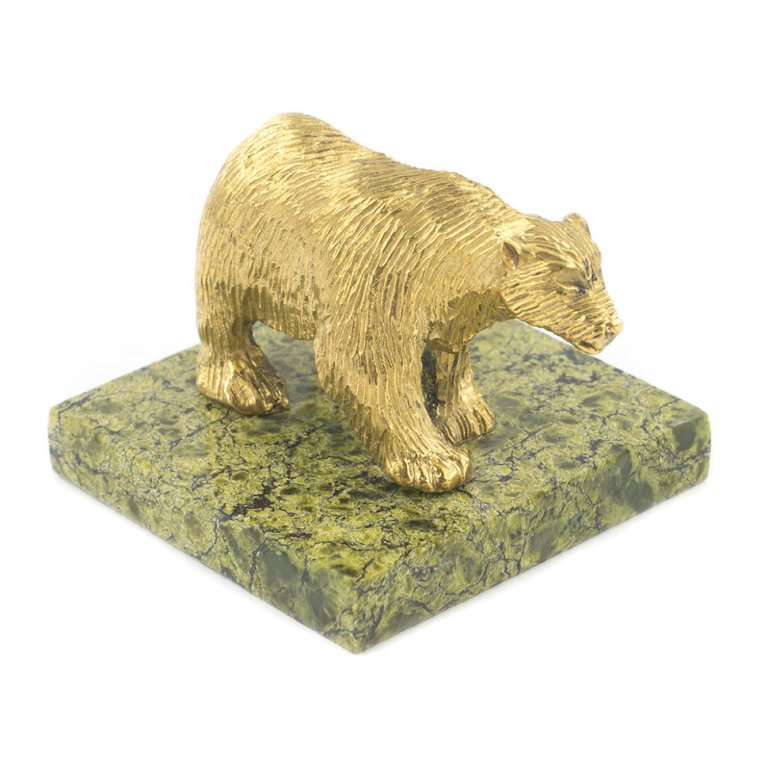 Бронзовая статуэтка Белый медведь