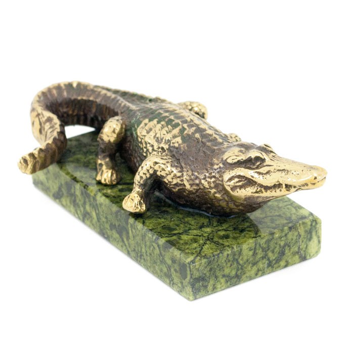 Бронзовая статуэтка Крокодил большойФото 21907-01.jpg