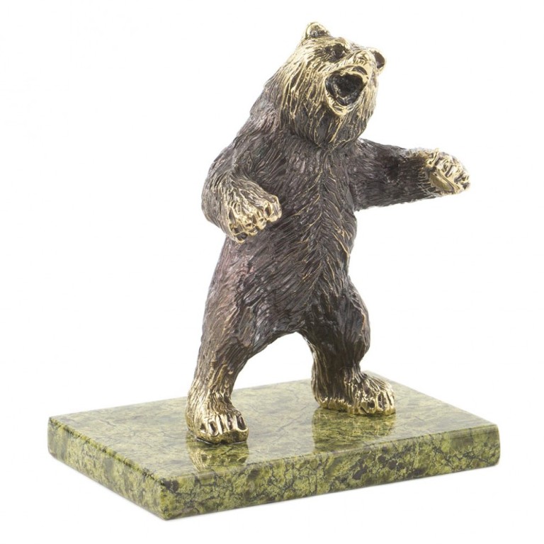 Бронзовая статуэтка Медведь на задних лапахФото 21932-01.jpg