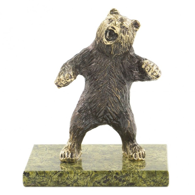 Бронзовая статуэтка Медведь на задних лапахФото 21932-02.jpg