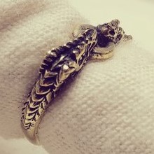 Бронзовое кольцо Два ДраконаФото 22132-02.jpg