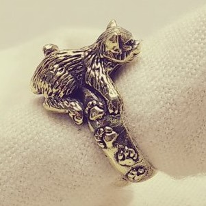 Бронзовое кольцо Ведьмин кот